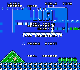 Luigi and the Christmas Quest Title Screen